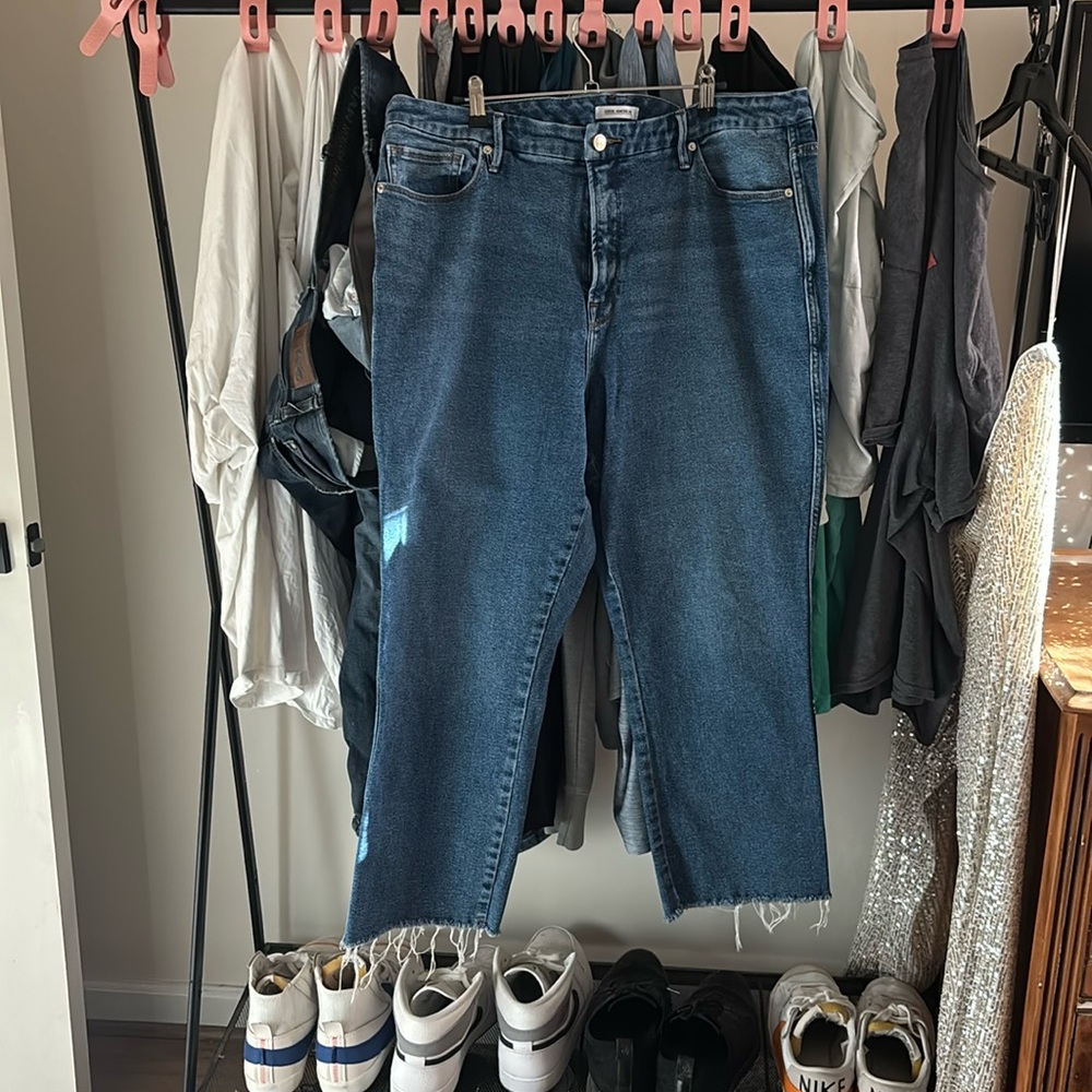 Good American Good Curve Straight Jeans
